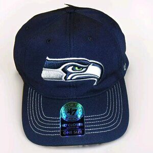 Seattle Seahawks 47 Brand Closer Style Mens Stretch Fit One Fit hat cap New Nfl